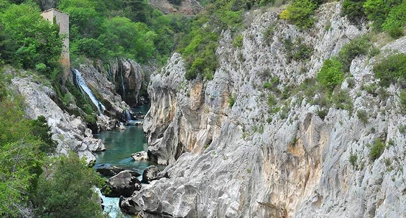 Chute d'eau du canyon du diable