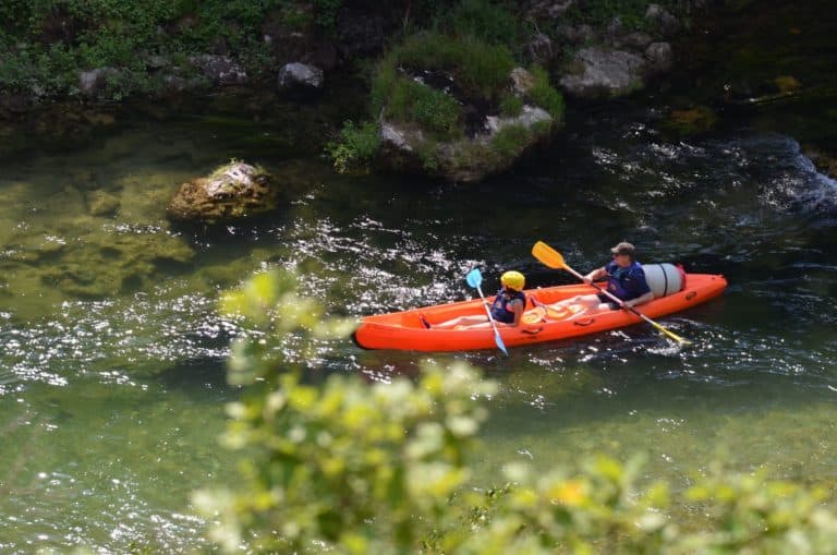 Canoë kayak en famille dans l'Hérault