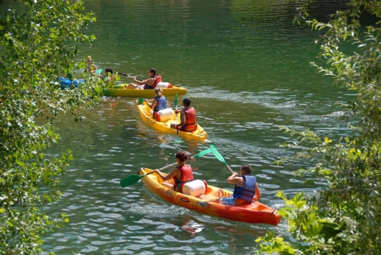 Canoë kayak en famille dans l'Hérault