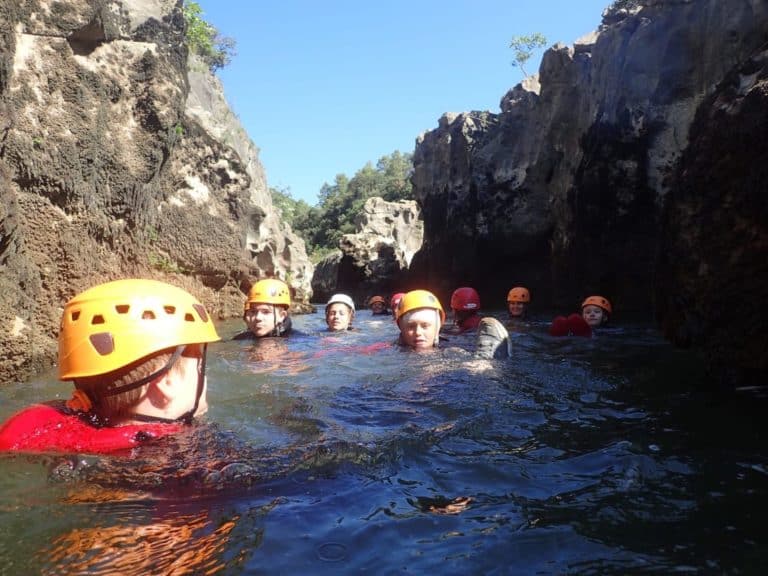 Nage dans les gorges du diable