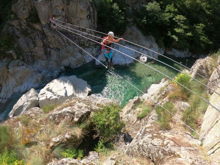 via ferrata du Tapoul dans les Cévennes