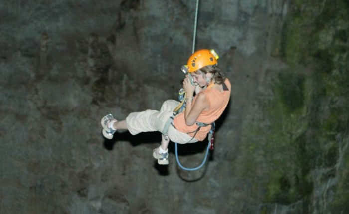 Via ferrata du thaurac intégrale avec saut pendulaire