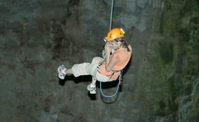 Via ferrata du thaurac intégrale avec saut pendulaire