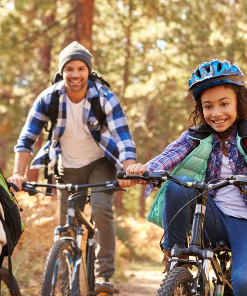 Initiation au VTT en famille dans les Cévennes