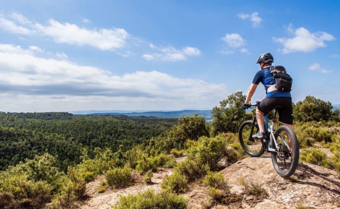 Vue depuis un sentier de VVT dans les Cévennes