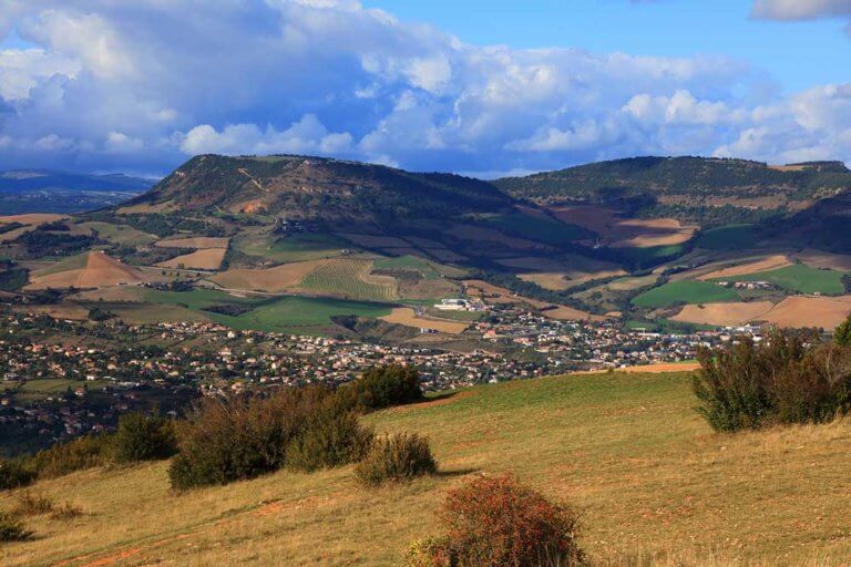 Vue sur le plateau du Causse du Larzac