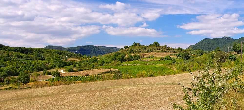 Causse du Larzac dans l'Aveyron