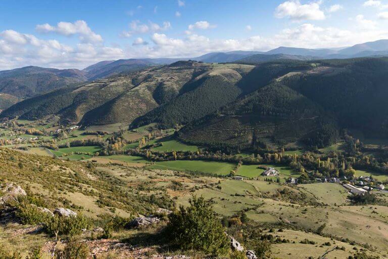 Vue sur le Causse noir depuis le Causse Méjean