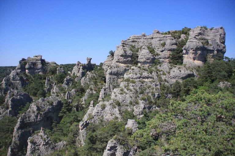 Paysage rocheux du Causse noir